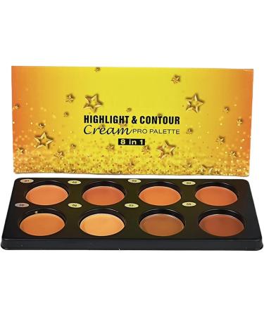  Niesel Facial contour corrective foundation lightweight cosmetic cream in 8 colors multi-palette beauty makeup corrector cream for women men women adults friends - Buy Online on GoSupps.com
