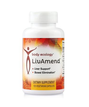 Body Ecology LivAmend | Liver Supplement | Milk Thistle and Artichoke | Aids in Healthy Liver and Improves Bowel Elimination | 120 Vegetarian Count