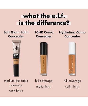 e.l.f. Soft Glam Satin Correcteur couvrance moyenne pour les impuret s et le contour des yeux ne se d pose pas durable v g talien et sans cruaut envers les animaux 33 Medium Warm - Buy Online on GoSupps.com