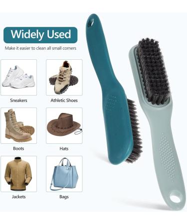 ULTECHNOVO 4 Pcs Sneaker Shoe Cleaner Brush Set Include Scrubbing Brush and Horse Hair Bristles Shoe Clean Brush Buffing Stiff Hair Brush for Leather Shoes Boots Sneakers - Buy Online on GoSupps.com