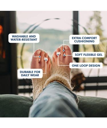Dr. Frederick's Original Hammer Toe Gels - 2 Pairs | Hammer Toe Support for Men & Women | Joint Realignment & Cushioning - White 1 Loop Design - Buy Online on GoSupps.com