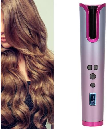 Automatic Hair Curler - USB Rechargeable Cordless Curling Iron Wand with 6 Temp Settings - Perfect for Effortless Hair Styling - Buy Online on GoSupps.com