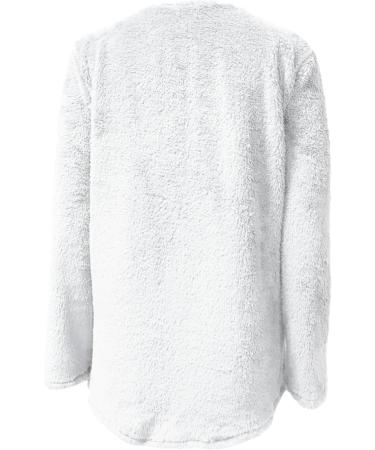 AMhomely Women's Plus Size Teddy Fleece Hooded Jumper - Double Fleece Casual Hoodie with Pocket | Soft V-Neck Pullover Sweatshirt for Winter | Lightweight Lounge Top - Buy Online on GoSupps.com