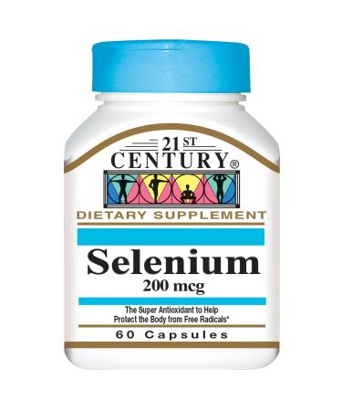 21st Century Selenium 200 mcg Capsules - 60 ct Pack of 5