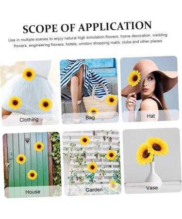 ABOOFAN 20 Pcs Simulated Sunflower Mini Sombrero DIY Crafts Fake Yellow Flowers Jackets Applique Hat Filler As Shownx2pcs 10X10X2CMx2pcs - Buy Online on GoSupps.com