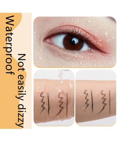 Crayon Eyeliner Waterproof Longue Tenue Non-Blottant Eyeliner Longue Tenue S chage Rapide Waterproof et R sistant la Transpiration Eyeliner Extra Fin Facile Tracer 2Pcs Black - Buy Online on GoSupps.com