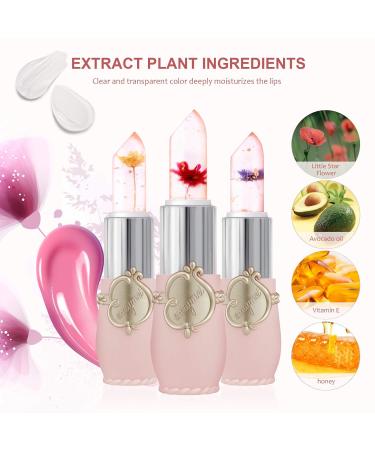 Mimore Jelly Flower Lip Balm Set - 6 PCs Color Changing Lipstick Nourishing & Durable Lip Repair - Buy Online on GoSupps.com