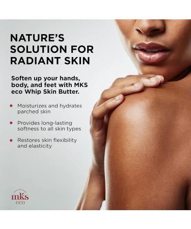 MKS eco Whip Skin Butter - 8 oz Total Body Moisturizer with Argan Oil Hemp Seed Oil & Shea Butter - Vegan & Cruelty Free - International Shipping Available - Buy Online on GoSupps.com
