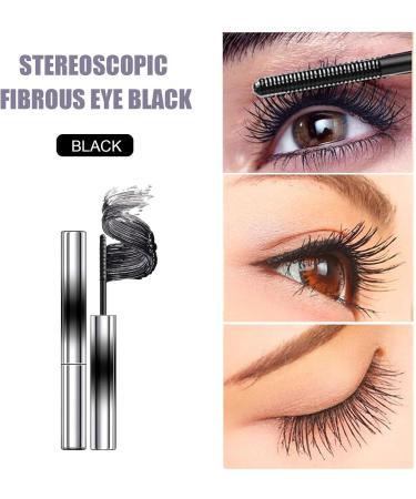  blmcoos Iron Wand Mascara Waterproof Adjustable Curly Eyelashes 3D Natural Volume and Length Long Lasting Wipe Resistant No Flaking Tint No Clumping Wall Metal Black (4) - Buy Online on GoSupps.com