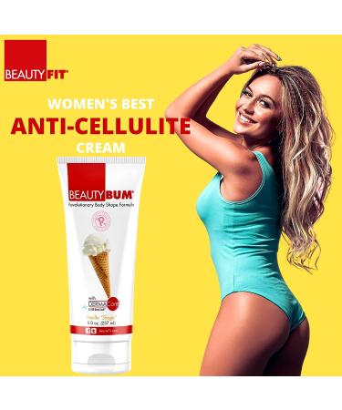 BeautyFit BeautyBum Pump Muscle Toning Lotion - Tighten, Tone, and Firm Skin - Vanilla Shuga - 8 oz - Buy Online on GoSupps.com