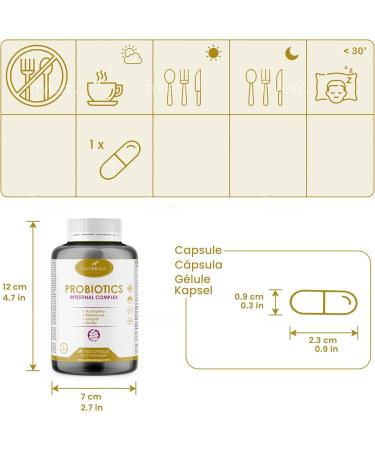 Lazarraga Probiotic - 30 Billion CFU 11 High-Quality Strains Including Lactobacillus & Bifidobacterium - Shop Internationally - Buy Online on GoSupps.com