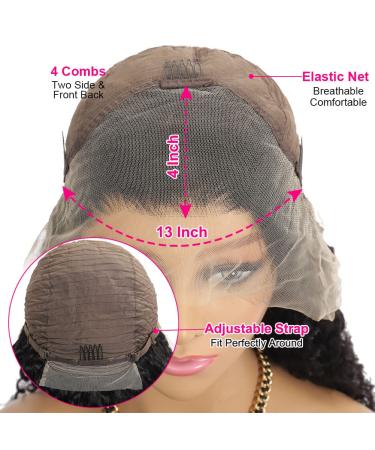 Fadaina Short Bob Human Hair Wig 13x4 Lace Front Brazilian Body Wave Pre Plucked Transparent HD Wig for Black Women - 12 Loose Wavy Natural Color - Buy Online on GoSupps.com