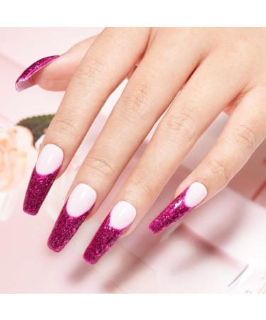 MAYCHAO Pink Glitter Gel Nail Polish 15ML Butterfly Queen Gel Polish Neutral Glitter Nail Polish Gel Soak Off UV Nail Polish Nail Art Starter Manicure Salon DIY at Home 0.5 OZ Nude Jelly - Buy Online on GoSupps.com