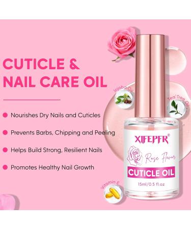 Premium Cuticle Remover Kit Rose Flavor Cream & Oil Trimmer Pusher & Nipper for Perfect Nail Care - International Shipping Available - Buy Online on GoSupps.com