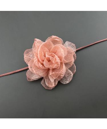 South Kieling Sky Blue Flower Choker Necklace | Elegant Collarbone Chain for Daily Use & Parties | Trendy Jewelry Decoration - Buy Online on GoSupps.com