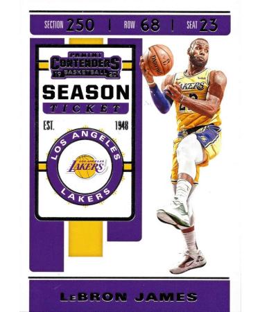 2019-20 Panini Contenders #70 Lebron James Los Angeles Lakers Basketball Card