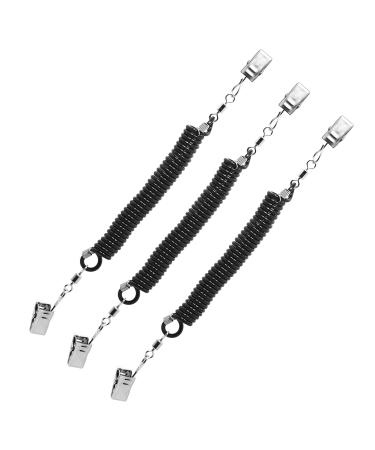 SAMSFX Hat Clip Cap Retainer Keeper Holder for Boating Sailing Kayak Fishing 360 Degree Rotation Stainless Steel Clip 3PCS in Pack