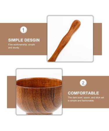 Kit Bol Masque Bois Spatule et Cuill re Ensemble 3 Pi ces pour Pr paration Masque Visage Accessoire Beaut pour Usage Domestique R utilisable - Buy Online on GoSupps.com