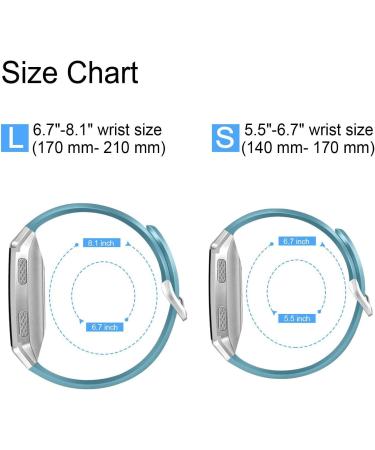 6 Pack Sport Bands Compatible with Fitbit Ionic - Replacement Soft Silicone Wristbands for Men and Women - Rose Gold, Silver, Gold, Black, Gray, Slate - Large - Buy Online on GoSupps.com