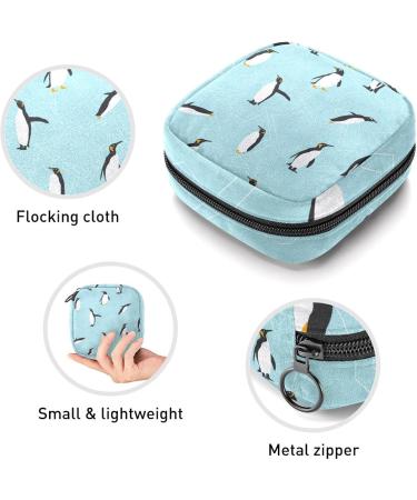 Shop Multicolored Penguin Ladies Napkin Storage Bag - Portable Period Pocket for Women Teenagers & Girls | Menstrual Cups & Breastfeeding Pillow Holder - Buy Online on GoSupps.com
