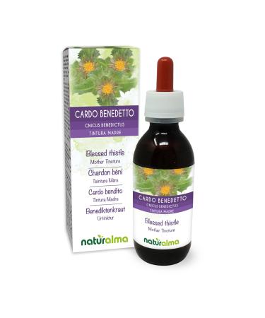 Chardon b ni (Cnicus benedictus) herbe avec fleurs Teinture M re sans alcool Naturalma - Extrait liquide gouttes 120 ml - Compl ment alimentaire - V g talien ou v gan Sans alcool 120 ml (Lot de 1)