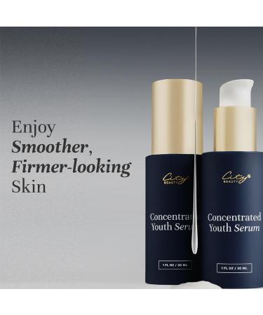 City Beauty Concentrated Youth Serum - Anti-Aging Face Serum for Firm & Smooth Skin - Light-Activated Wrinkle Solution with Advanced Enzymes - Buy Online on GoSupps.com