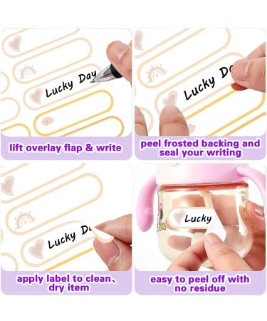 400 PCS Personalized Boho Baby Daycare Name Labels - Ideal for Bottles, Toys, Food Containers, Lunchbox, Cups - Baby Name Stickers for Daycare - Buy Online on GoSupps.com