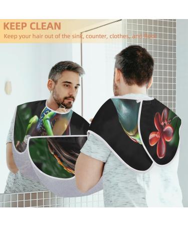 Animal Frog Beard Bib Apron - Beard Hair Catcher for Men | Perfect Father's Day & Anniversary Gift | Beard Bib with Suction Cups - Buy Online on GoSupps.com