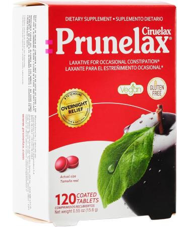 Prunelax Ciruelax Natural Laxative Regular for Occasional Constipation Mini Tablets Prunes 120 Count Plums 120 Count (Pack of 1) - Buy Online on GoSupps.com
