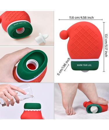 Buy Christmas Day Hot Water Bottle with Cover - 13x12cm Heat Bag for Cozy Comfort | International Shipping - Buy Online on GoSupps.com