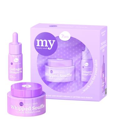 7Days Skincare Set with Anti Age Face Cream and Collagen Serum - Korean Skincare Gift Set for Women - Preppy Skincare Pamper Set WORK OUT FOR YOUR SKIN