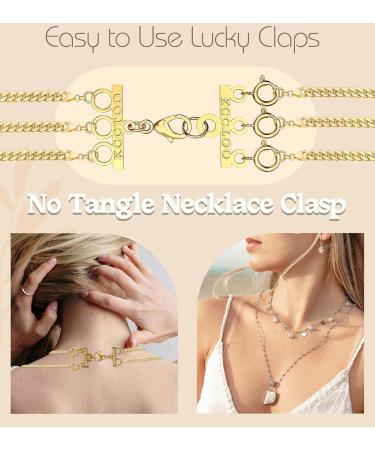 KCCTOO Necklace Connectors for Layering - 18K Gold and Silver Women's Jewelry Clasps - Buy Online on GoSupps.com