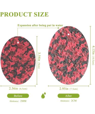 3-Pack Cleaning Kitchen Sponges Oval Red Urban Horizontal Camouflage Kitchen Cellulose Dishwashing Wood Pulp Cotton - Buy Online on GoSupps.com