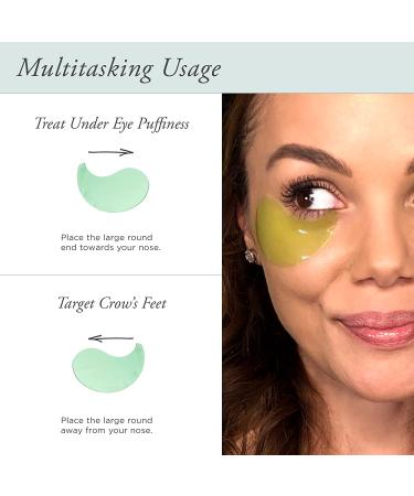 PUR Mellow Eyes Hemp-Derived Eye Patches: Reduce Puffiness & Brighten Under Eye Area with Hemp Seed Oil, Green Tea Extract & Kiwi Fruit Extract - 30 Pairs (Cruelty & Gluten Free) - Buy Online on GoSupps.com