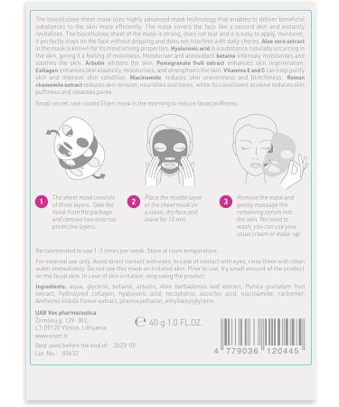 "ELSERI Regenerating biocellulose face sheet mask." - Buy Online on GoSupps.com