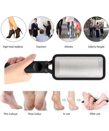 Foot File Callus Remover Professional Pedicure Foot Rasp Removes Cracked Heels Dead Skin Corn Hard Skin Pumice Stone for Feet Scraper File Brush Tools - Buy Online on GoSupps.com