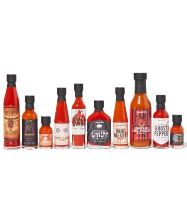 Thoughtfully Gifts Hot Sauce Challenge Gift Set - Pack of 10 Spicy Hot Sauces for a Fun Hot Sauce Challenge! - Buy Online on GoSupps.com