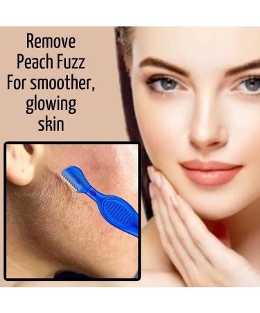 30 pc Eyebrow Razor Set - Precision Facial Exfoliating Shaver for Women & Men | Washable & Reusable Dermaplaning Tool for Peach Fuzz Brow Lip & Bikini Area - Blue - Buy Online on GoSupps.com