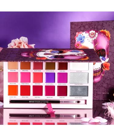 Make Up Lipsticks palette de rouge l vres pour les femmes - Palette de brillance l vres 18 couleurs de maquillage - Cosm tiques de costumes d'Halloween longue dur e pour la rassemblement perfo - Buy Online on GoSupps.com