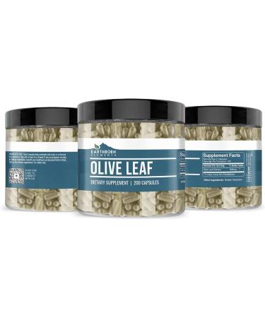 Earthborn Elements Olive Leaf Extract 200 Capsules - Pure & Undiluted | No Additives | 200 Count - Buy Online on GoSupps.com