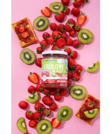 Frulove Sugar-Free Jam - Kiwi & Strawberry Jelly Low Carb 80% Fruit Spread Vegan-Friendly 500g - Buy Online on GoSupps.com