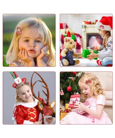 Christmas Hair Clips Set - 8 Festive Loop Clips for Girls & Kids | Perfect Holiday Hair Jewelry for Parties & Festivals - Buy Online on GoSupps.com