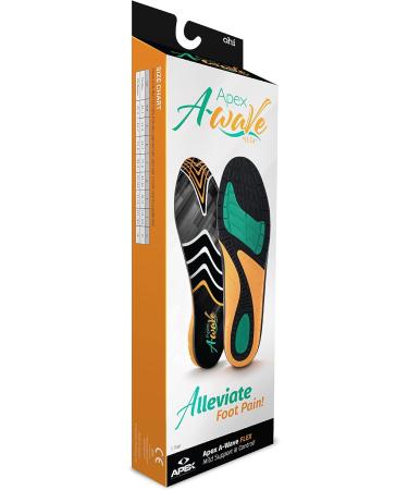Apex A-Wave Orthotics for Low-Medium Flex - Women 8.5-9 / Men 7.5-8 | Comfortable Foot Support | International Shipping - Buy Online on GoSupps.com
