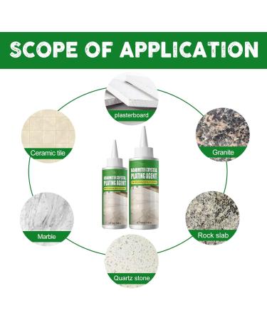 Marble Nano Crystal-Plating Agent Marble Cleaner Countertop Best Cleaner for Quartz Countertops Quartz Countertop Cleaner and Polish (160ML 2Pcs) 160ml 2Pcs - Buy Online on GoSupps.com