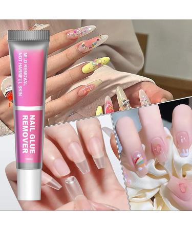 Self-Adhesive Nail Polish Remover | 10ml Gel Nail Glue Remover - Solid Adhesive Remover Cleaning Solution for Home Salon and Travel - Buy Online on GoSupps.com
