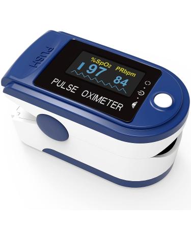 Pulse Oximeter Pulox PO-200 Solo Dark Blue Set with Blood Pressure Monitor BMO-120 - Accurate Health Monitoring for International Shipping - Buy Online on GoSupps.com