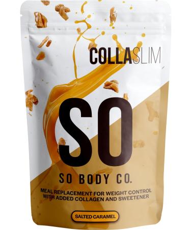 SoBodyCo CollaSlim Meal Replacement Shake Weight Loss Shake Diet Meal Replacement Meal Replacement With Added Collagen Diet Salted Caramel Shake Salted Caramel 800.00 g (Pack of 1)