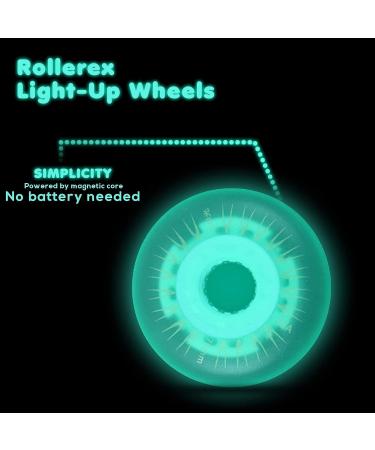 Rollerex 2-Pack Glowrider 92A LED Light Up Wheels - Glow in The Dark - UV Purple 80mm - Buy Online on GoSupps.com