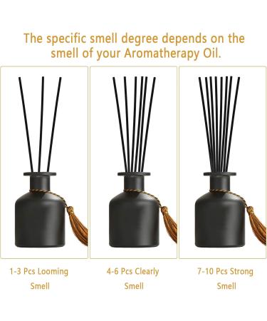 200 PCS Fiber Chopsticks Aroma Diffuser Sticks - 24cm Scented Fragrance Sticks for Room Diffusers - Cotton Black Diffuser Sticks for Home & Office - Buy Online on GoSupps.com