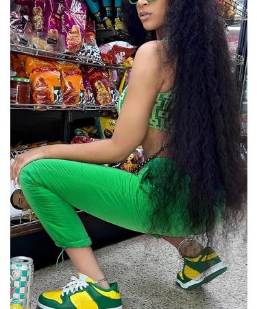 Arssm Women's Puffer Pants - High Waist Quilted Ski Pants in Green - Size Small - Buy Online on GoSupps.com